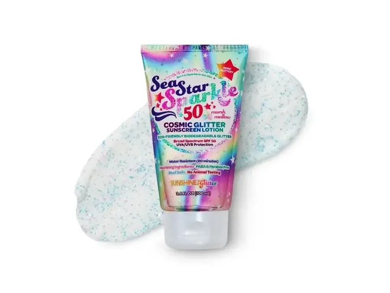 Sunshine & Glitter Sea Star Sparkle Cosmic Stardust Spf 50 Glitter Sunscreen