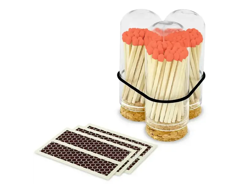 Thankful Greetings 2" Matches + Mini Cloche + Strikers