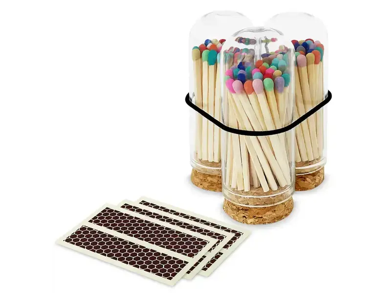 Thankful Greetings 2" Matches + Mini Cloche + Strikers