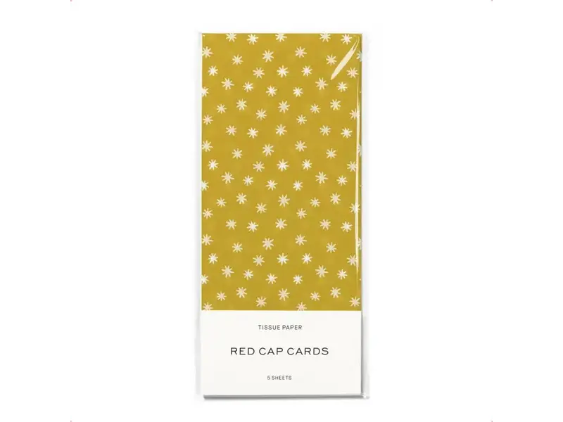 Red Cap Cards Asterisk Tissue Paper