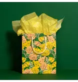 Red Cap Cards Yellow Stripe Tissue Paper