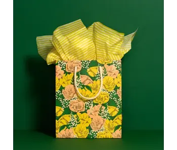 Yellow Stripe Tissue Paper