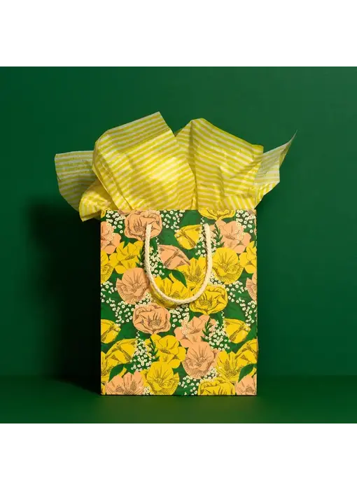 Yellow Stripe Tissue Paper