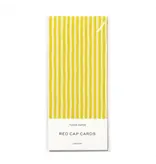 Red Cap Cards Yellow Stripe Tissue Paper