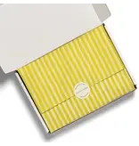 Red Cap Cards Yellow Stripe Tissue Paper