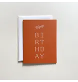 Jaymes Paper Happy Birthday No. 29 - Rust