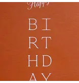 Jaymes Paper Happy Birthday No. 29 - Rust