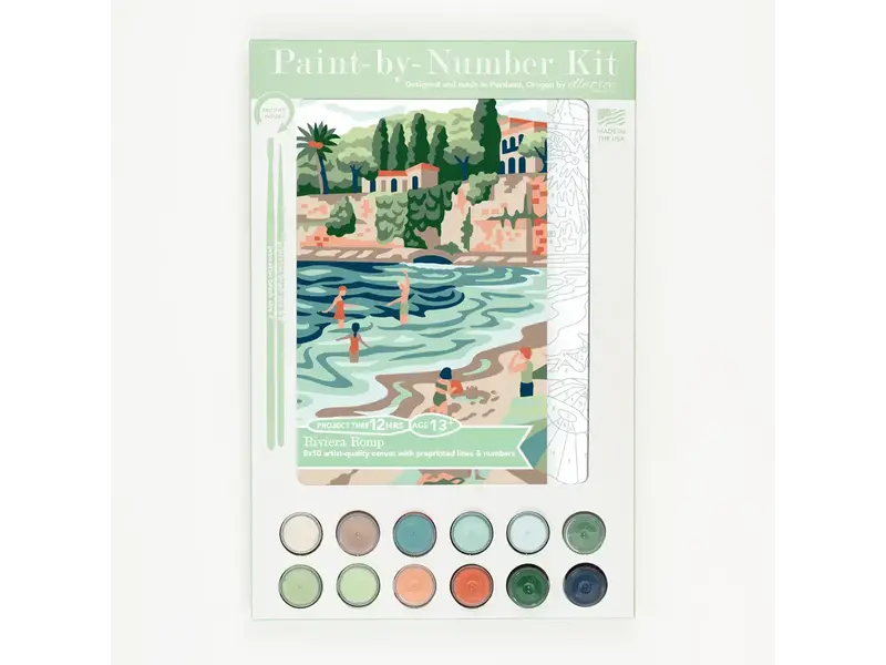 Elle Cree Riviera Romp Paint-By-Number Kit
