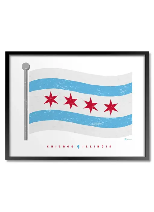 Chicago Flag Print