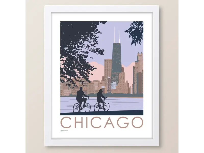 Bozz Prints Chicago Lakefront Illinois Print 8 x 10 inches
