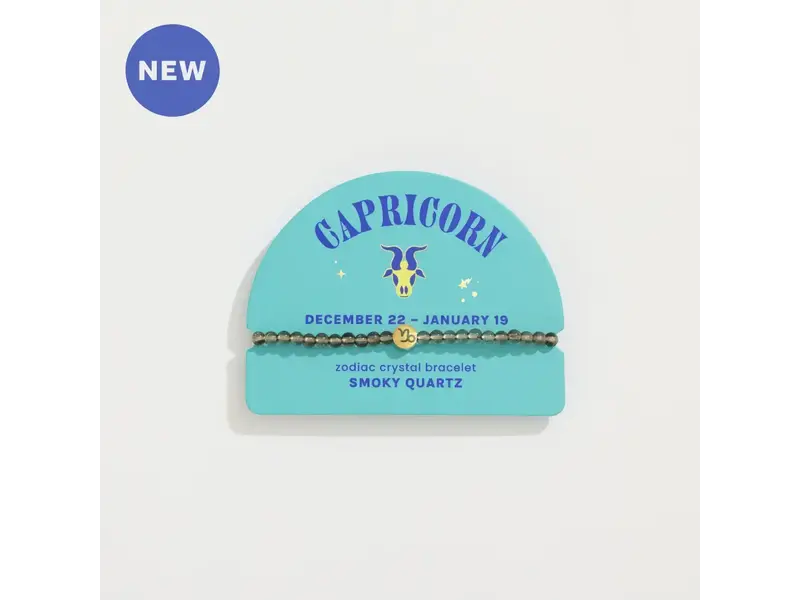 Geo Central Capricorn Mini Zodiac Bracelet – 4mm Crystal Beads