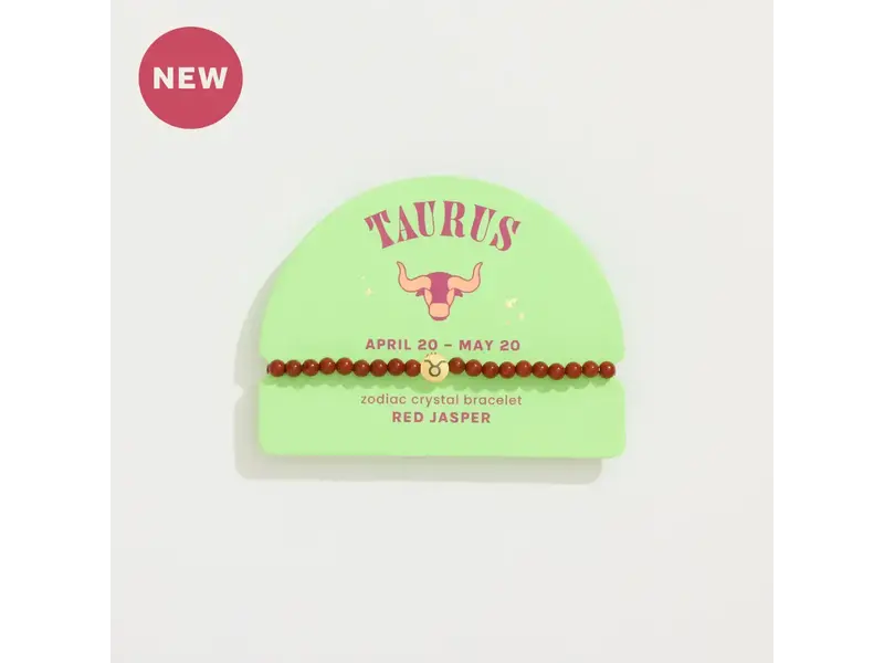 Geo Central Taurus Mini Zodiac Bracelet – 4mm Crystal Beads