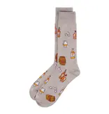 Infinity Classics International Whiskey, Why Not? Bamboo Crew Sock; Oatmeal Heather  10-13