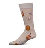 Infinity Classics International Whiskey, Why Not? Bamboo Crew Sock; Oatmeal Heather  10-13