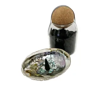 100pc Incense Cones in Jar; Tobacco & Teakwood Fragrance