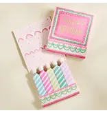 One & Only Paper Happy Birthday Vintage Cake Printed 10 Stem Matchbooks