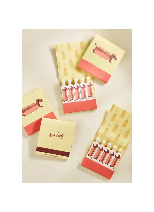 Hot Dog Printed 10 Stem Matchbook
