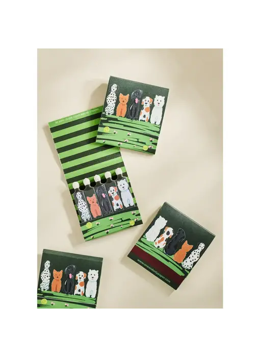 Puppy Pals Printed 10 Stem Matchbook
