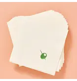 One & Only Paper Olive Cocktail Napkins - Set of 20