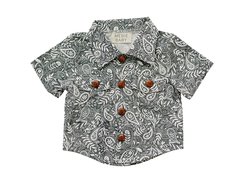 Mebie Baby Paisley Button Up Shirt