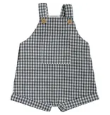 Mebie Baby Gingham Short Linen Overalls