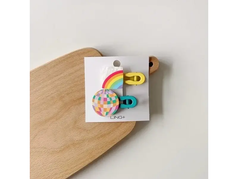 ACCITY Children's Geometric Color Matching hairclip- disco