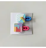 ACCITY Children's Geometric Color Matching hairclip-star