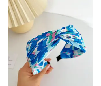 Geometric Printed Headband- blue