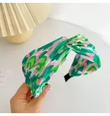 ACCITY Geometric Printed Headband- green