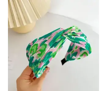 Geometric Printed Headband- green