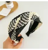 ACCITY Knit headband- black/beige