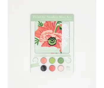 Poppies Mini Paint-By-Number Kit