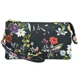 pretty persuasions Wristlet/Crossbody Bag - butterfly flower