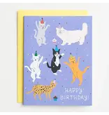 Paper Source Cat Party Birthday Card