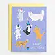 Cat Party Birthday Card