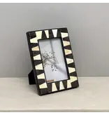 India Handicraft Exporter Black Horn & Bone Photo Frame - 4x6