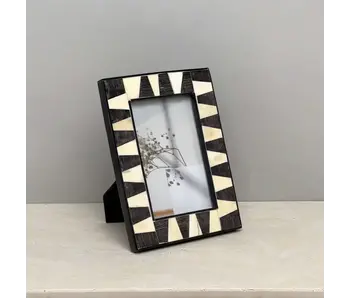 Black Horn & Bone Photo Frame - 4x6