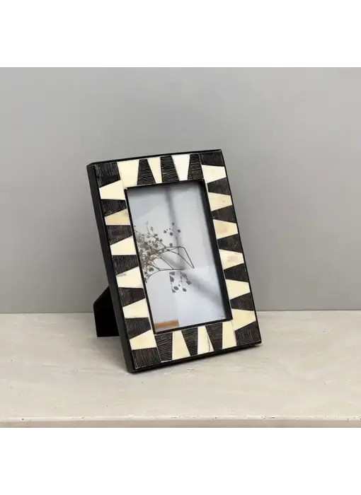 Black Horn & Bone Photo Frame - 4x6