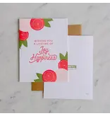 Farmwood Press Joy & Happiness Wedding Card