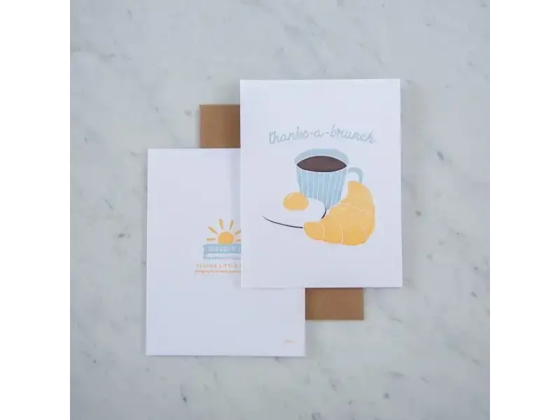 Farmwood Press Thanks A Brunch Greeting Card