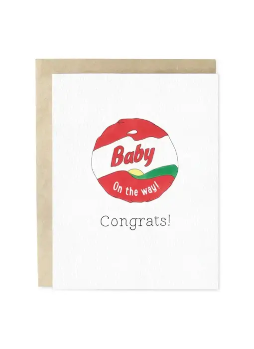 Baby On the Way Hand-Illustrated Congrats Greeting Card