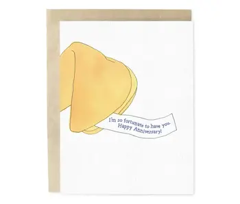 Fortunate To Have You Anniversary Greeting Card