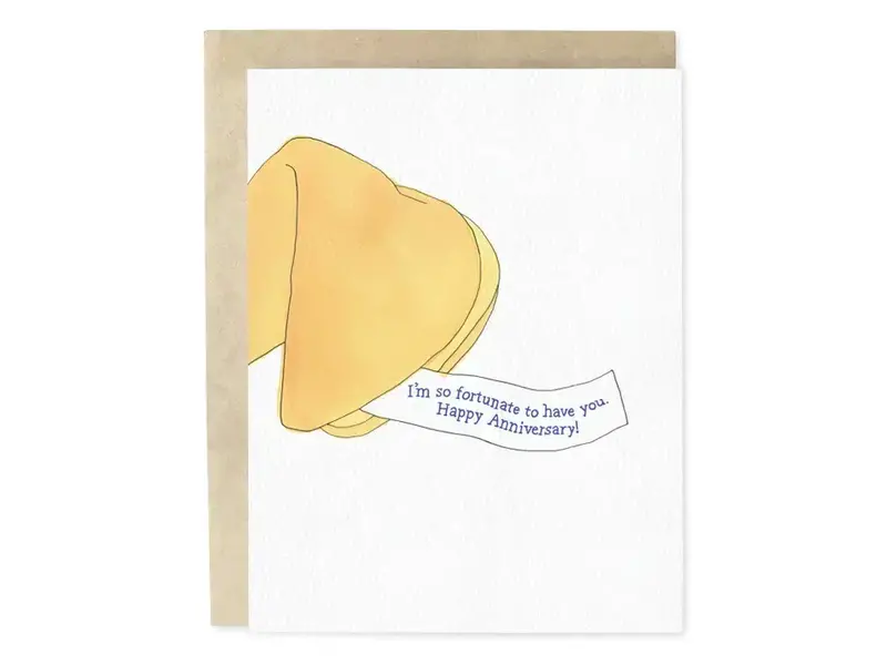 Skribbles Fortunate To Have You Anniversary Greeting Card