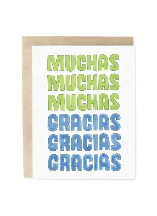 Muchas Gracias Spanish Thank You Greeting Card