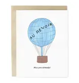 Skribbles Au Revoir Balloon Miss You Hand-Illustrated Greeting Card