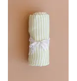 The Blueberry Hill Copy of Swaddle Blue Stripe Baby Organic Cotton Muslin Blanket