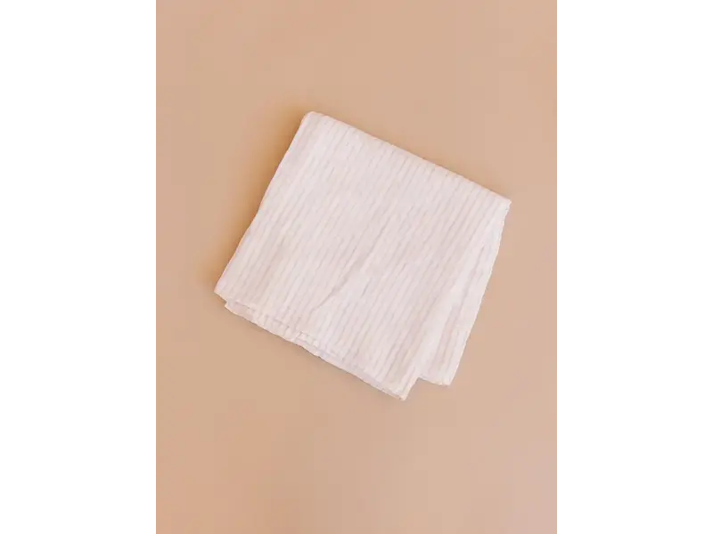 The Blueberry Hill Swaddle Pink Stripe Baby Girl Organic Muslin Blanket