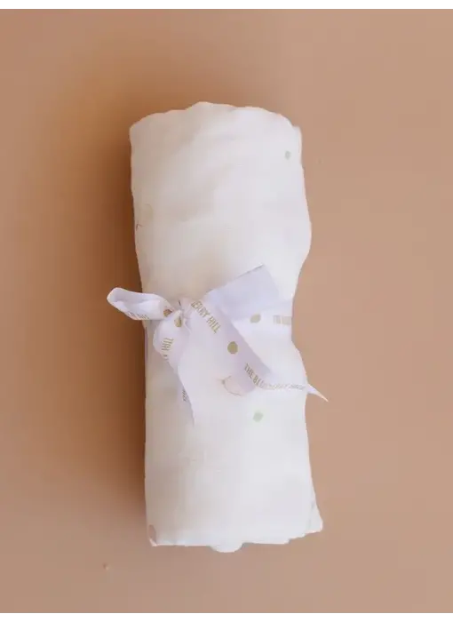 Swaddle Pickleball Sport Baby Organic Muslin Blanket