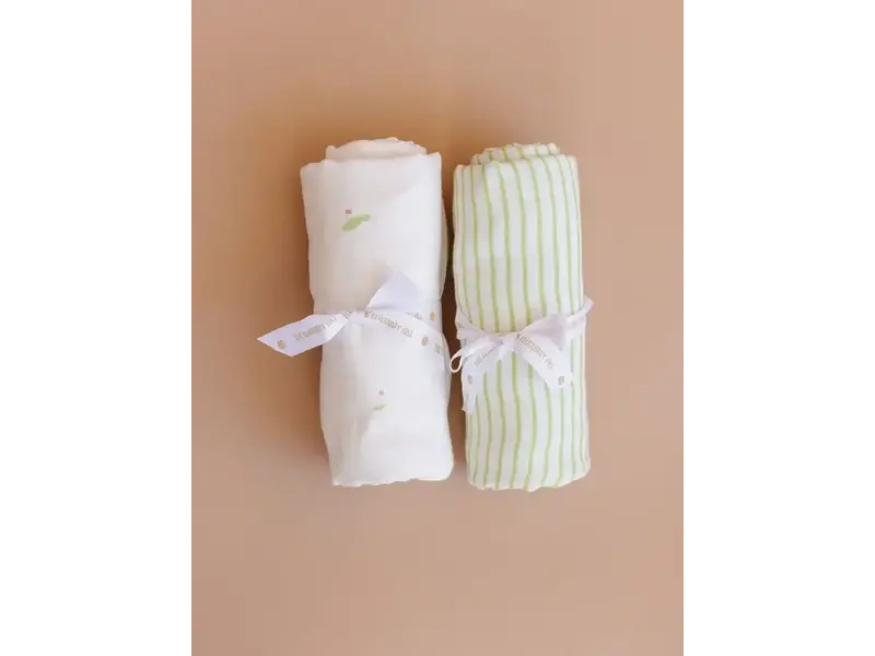 The Blueberry Hill Swaddle Golf Sport Organic Cotton Muslin Baby Blanket