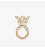 The Blueberry Hill Teether Bear Cotton Rattle Baby Newborn Gift Toy The Blueberry Hill Teether Bear Cotton Rattle Baby Newborn Gift Toy